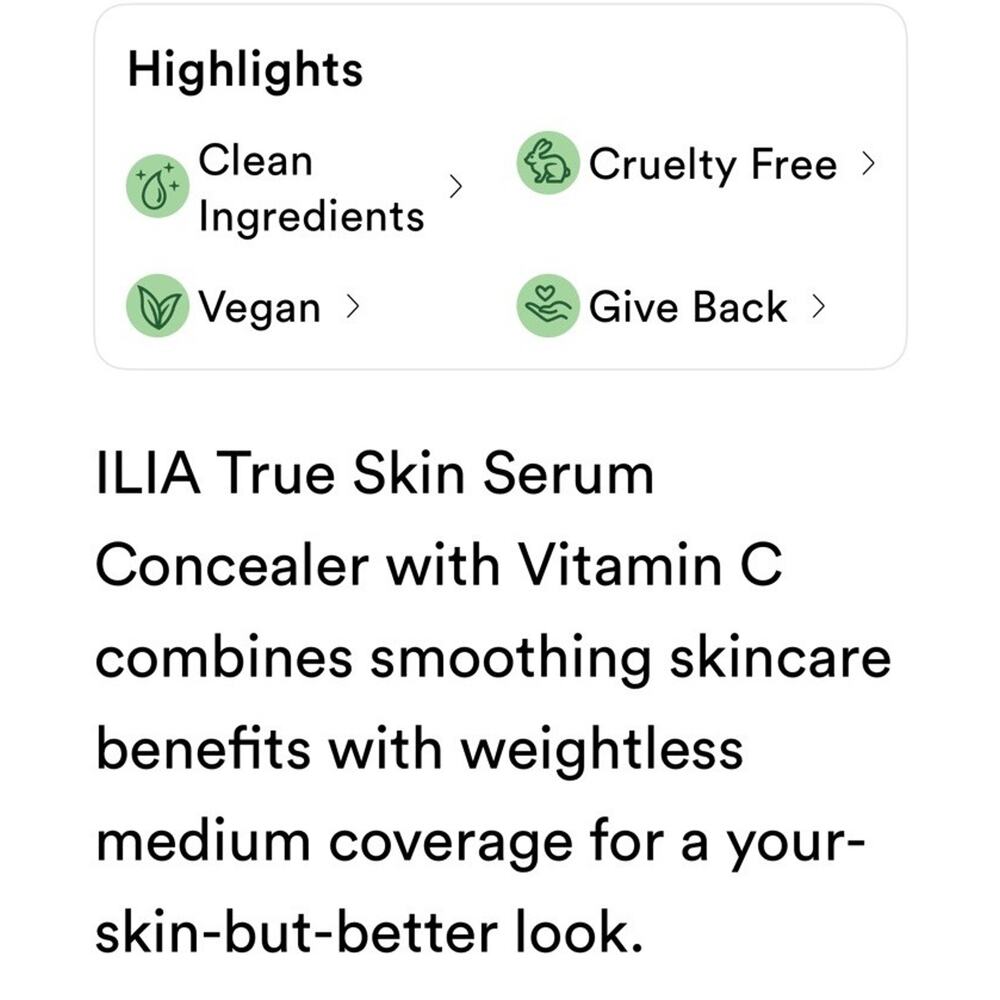 ILIA True Skin Serum Concealer SC2 YUCCA .16 fl oz / 5 ml (Full Size) NIB - Picture 3 of 7